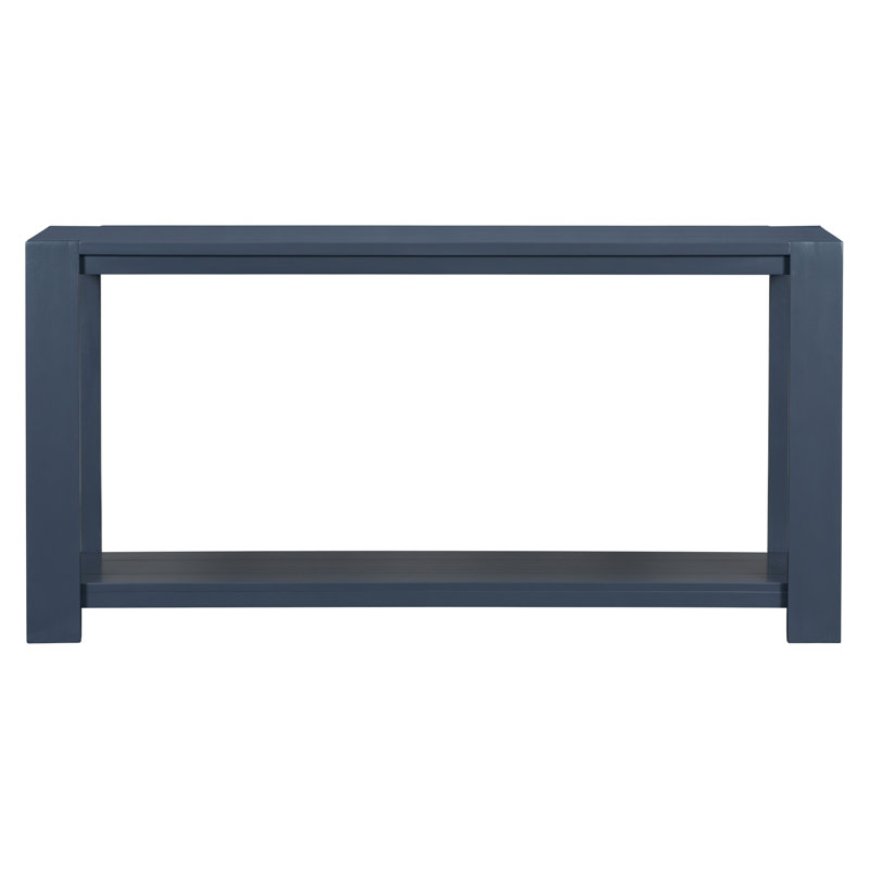 Distinctive Features Of A Minimalist Console Table With Bottom Shelf And Four Legs, Suitable For Entryway, Hallway, Living Room, Foyer, Corridor
