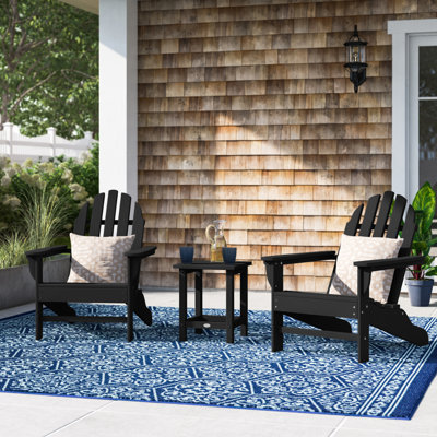POLYWOOD x Sol 72 Jamarion 3-Piece Adirondack Set