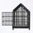 Metal Dog Kennels with 4 Lockable Wheels