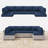 14-Piece Outdoor 4" Replacement Cushion Set Seat/Back Cushion (Set Of 6 Cushion , 6 Backrests , 2 Coner Cushions)-105682508