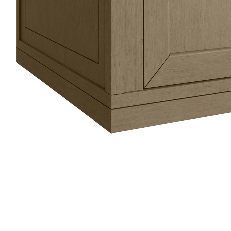 Chicago 60"W Single Vanity W/ Freepower Wireless Charger, Victorian Silver, Walnut Whisper