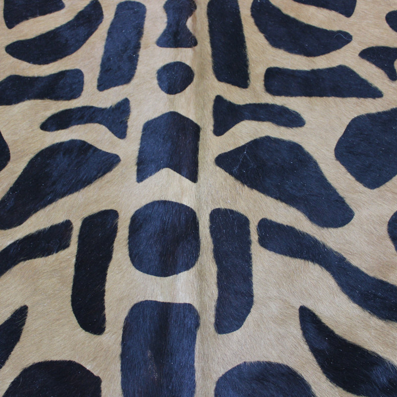 Giraffe Print Cowhide Rug