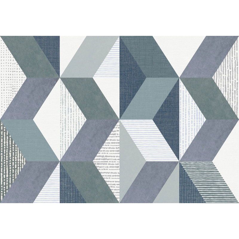 Superfresco Easy Tribal Geometric Print To Order Mural, Blue