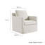 Fauteuil pivotant recouvert de tissu Serene-101323732