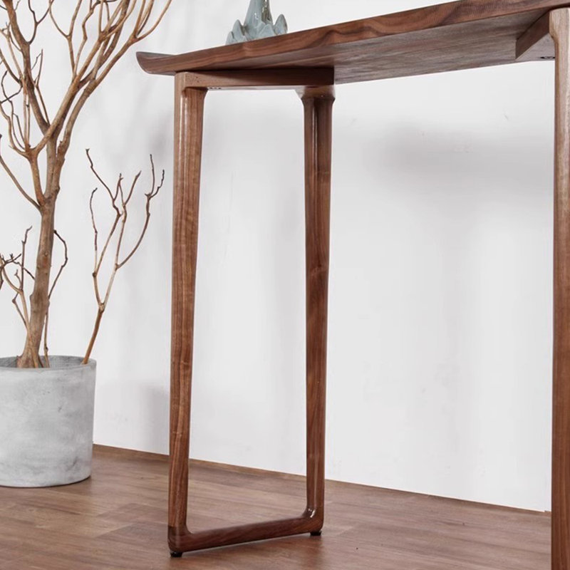 Nouvelle table de véranda en bois massif de style chinois, H 34,6 po x l 70,8 po x P 13,7 po
