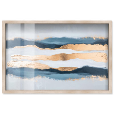 Blue Ridge II Shadowbox Print Blue Wall Art by Art Remedy
