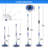 Wall Cleaner, Max 66'' Wall Mop With Long Handle, Ceiling Dust Mop With 15° Labour-Saving Elbow Extension Pole, Baseboard Duster Washer Scrubber, High Reach Window Cleaning Brush, Roof Cleaning Tool