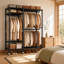 115.5 cm Adjustable Rolling Clothes Rack-1934533203
