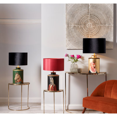 Camire 40Cm Green/Brown/Gold Table Lamp Base