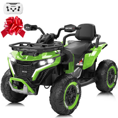 24V 4WD Kids Electric UTV w/ Remote Control, Large Seat & 3 Speeds