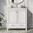 Simpert 30'' Single Bathroom Vanity with Solid + Manufactured Wood Top-1434456749