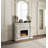 Vanaheim Fireplace, Antique White Finish