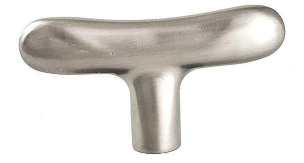 Polar 2 1/4" Length Bar Knob, Satin Nickel