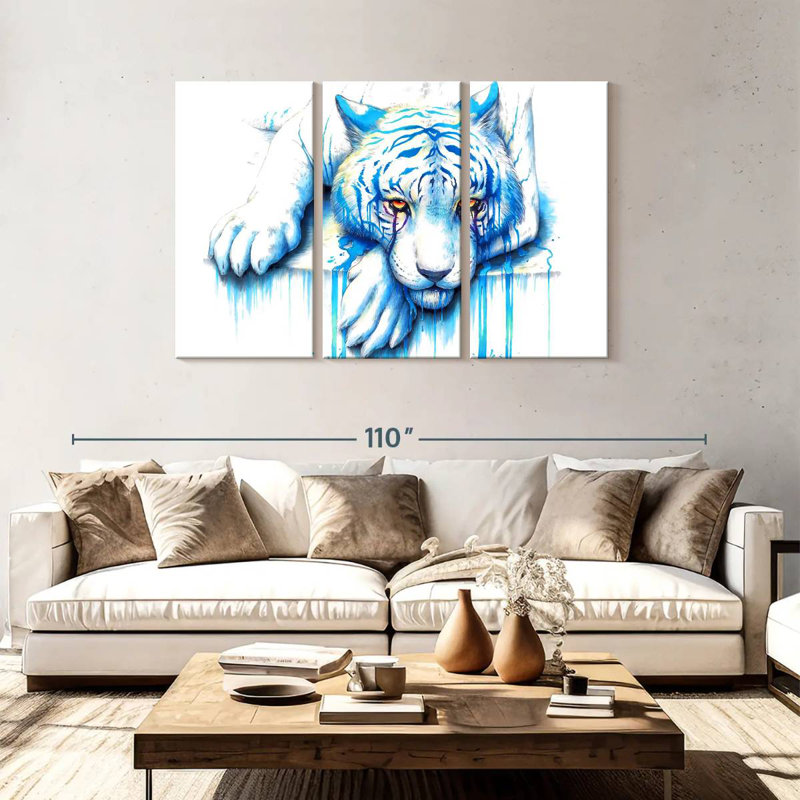 Brampt Blue Tears, 48" H x 74" W