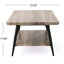 Table basse chic avec plateau de rangement gris élégant