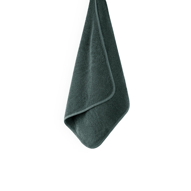 Bee Waffle Hand Towel, Moss