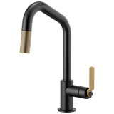 Litze® Pull-Down Faucet with Angled Spout and Industrial Handle