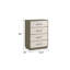 Commode 4 tiroirs en bois