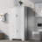 Tall And Wide Storage Cabinet With Doors For Bathroom/Office, Three Drawers, White-1999773346