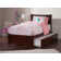 Flagg Solid Wood Platform Bed with Footboard and Trundle