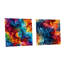 Cidalina - Ensemble de 2 peintures murales abstraites en acrylique-103932589