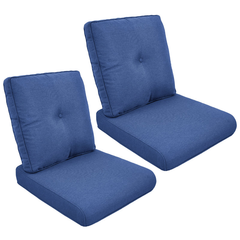 Coussin de siège / dossier d'extérieur Schutt, 2 coussins de siège / dossier, Bleu