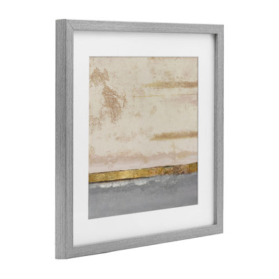 «Soft Sea», reproduction abstraite encadrée sous verre, design par Patricia Pinto