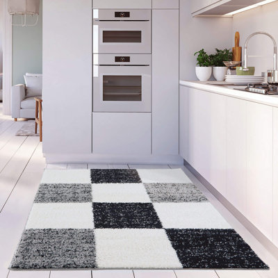 Myshaggy Collection Rugs Geometric Design in Grey
