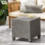 Table d'appoint cubique en rotin