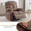 Fauteuil inclinable de massage surdimensionné à bascule pivotant - chauffage lombaire, deux porte-gobelets, port USB, adulte-486796170
