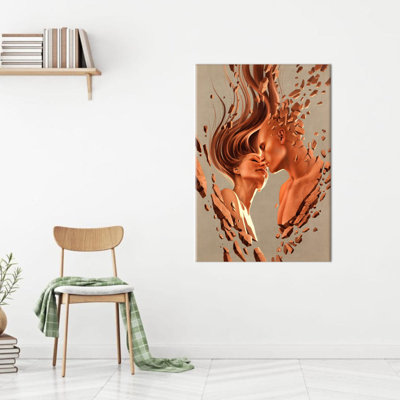 Reproduction d'art murale moderne sur toile à thème abstrait, idéale pour un décor personnalisé