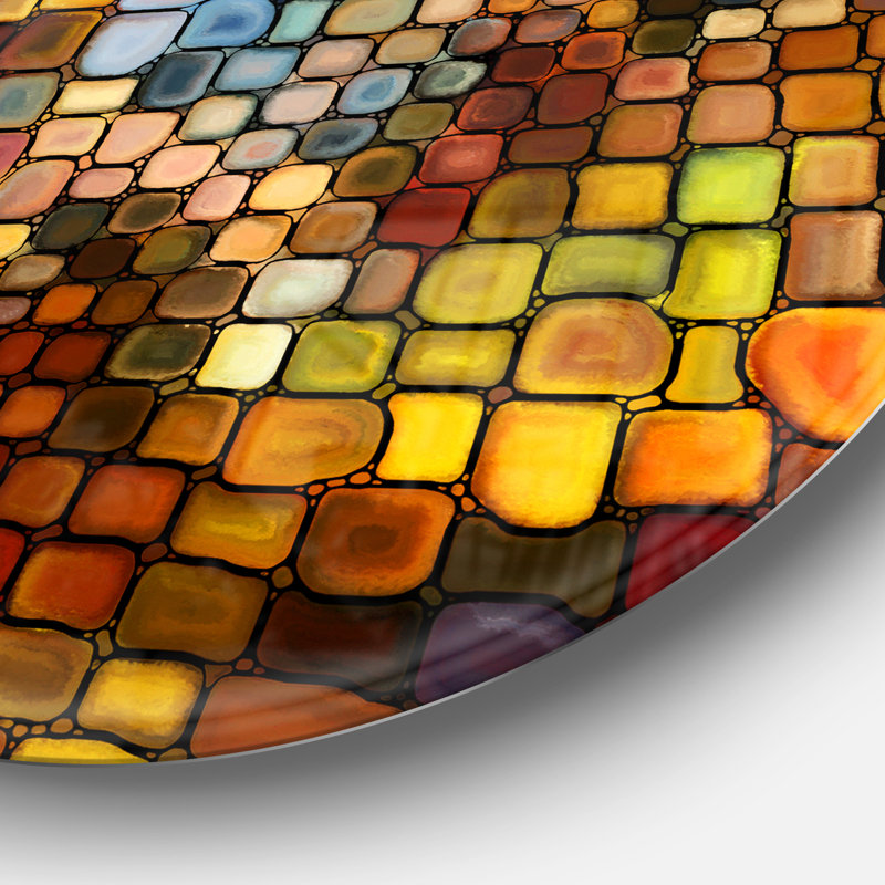 «Dreaming of Stain Glass», impression sur métal, H 38 po x l 38 po x P 1 po