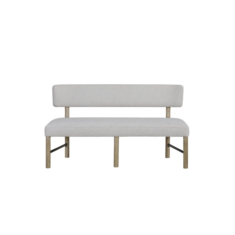 Banc de salle à manger rembourré Zina