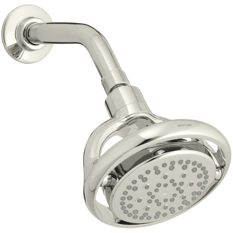 Flipside Multi-Function Showerhead, Shower Head with Four Sprays, 2.5 GPM, Vibrant Polished Nickel