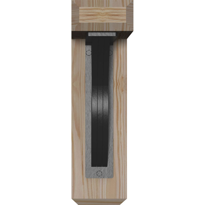 Support triple Ironcrest de 4 po Miller, H 16 po x P 13 1/2 po, Sapin Douglas (l 4 po x P 4 po)