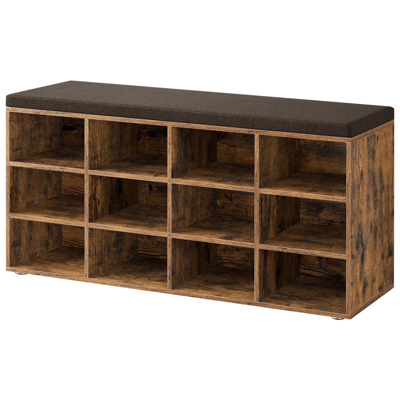 Florann 15 Pair Shoe Storage Bench
