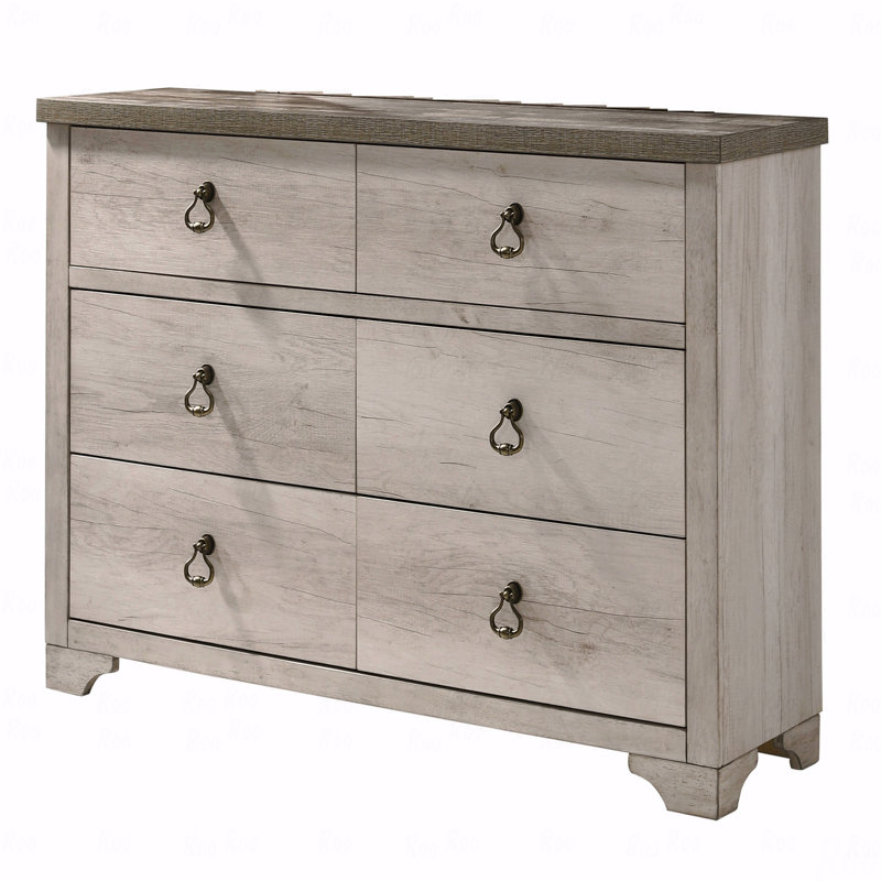 Commode 6 tiroirs, 1 pièce Cottage