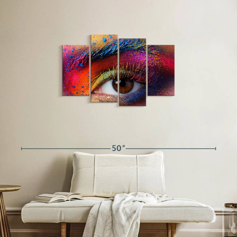 Shuttleworth Rainbow Eye Makeup, 22" H x 36" W