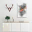 Orange and Red Bird of Paradise - Wrapped Canvas Drawing - Wrapped Canvas-56661740
