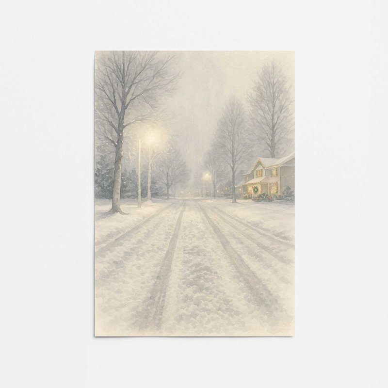 «Silent Nightfall», reproduction d'art, 16 po x 20 po, Sans cadre