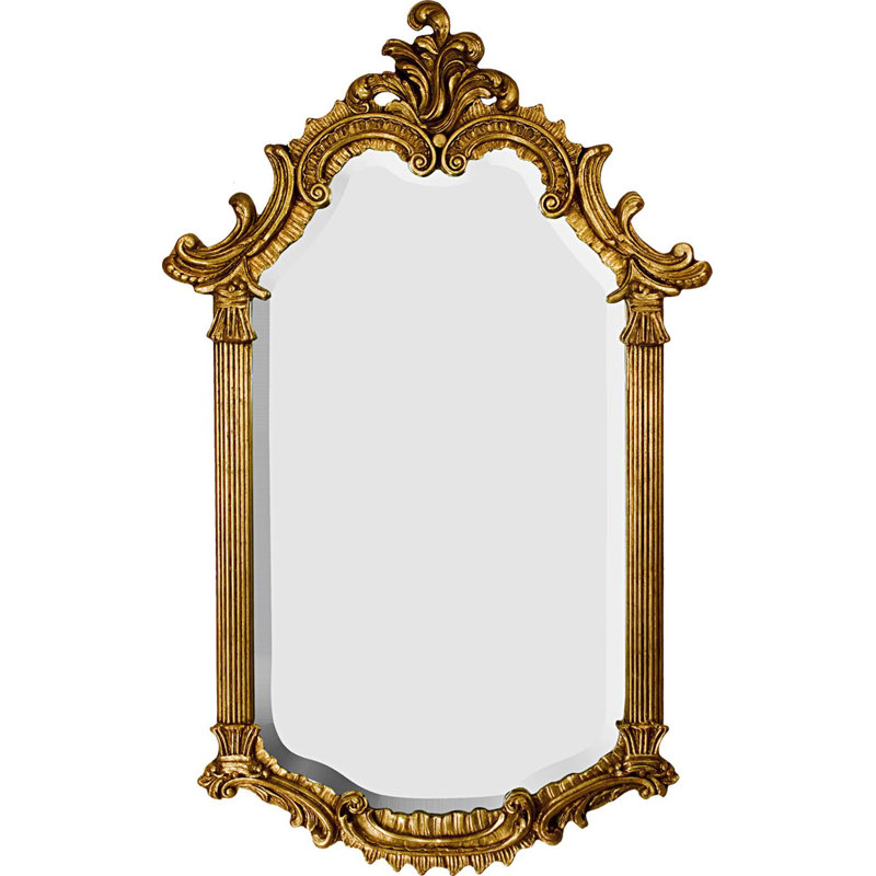 Miroir accent biseauté traditionnel the cardinal Mazarin, 46 po x 28 po