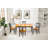 Weldy 6 - Person Solid Wood Top Four Leg Dining Set-1317405126
