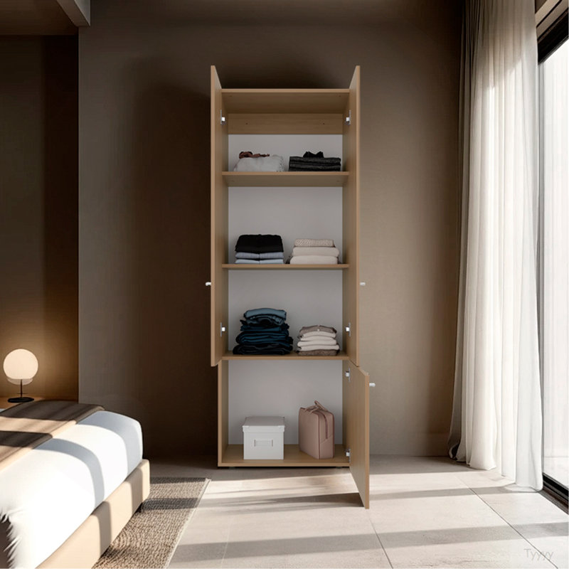 Système de garde-robe Soham Duo, chambre à coucher, Macadamia