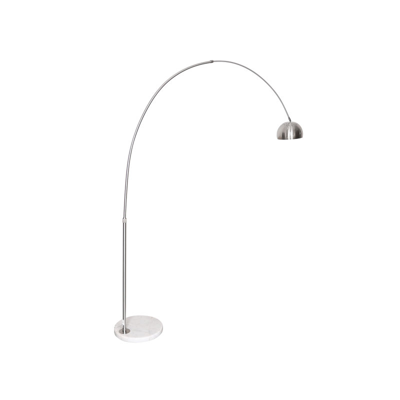 Lampe sur pied arquée 75,6 po Dillander, Argent
