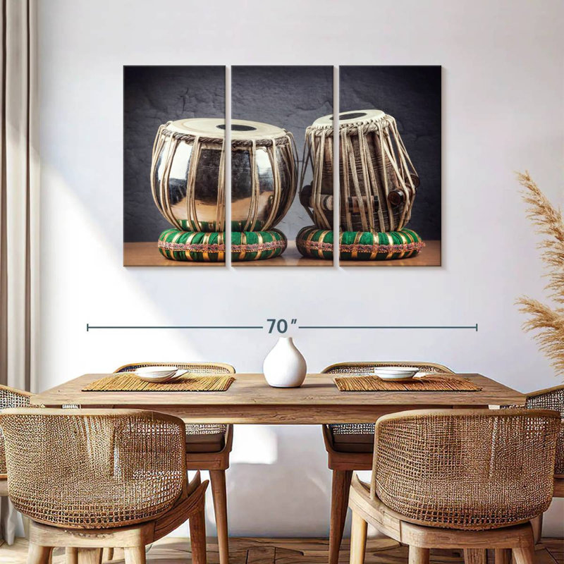 Abarca Tabla Drums, 36" H x 57" W