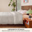 Literie Housse de couette seulement - Literie toute douce prélavée toutes saisons, avec fermeture à glissière, lin, édredon non inclus-120766362-125427916