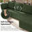 Boneless Oversized Modular Sectional Sofa, 3-piece Foam Couch With Flexible Layout, No Assembly Required-1411147011