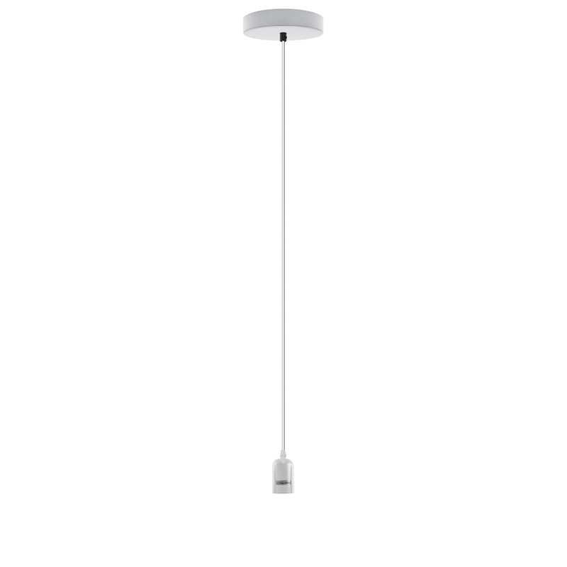 Bascum 1 - Light White Single Pendant, No