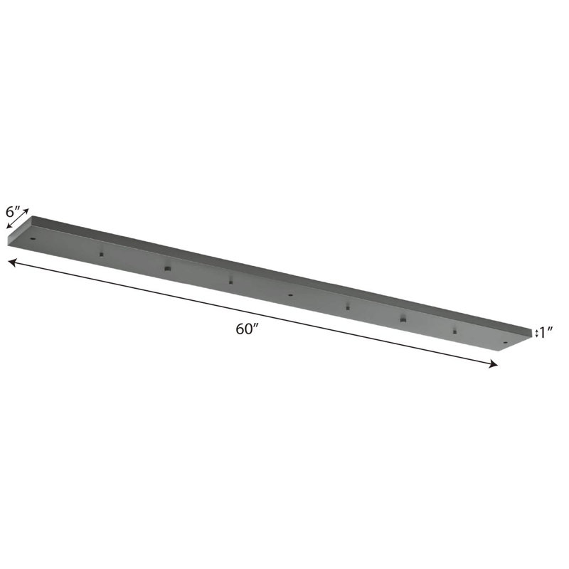 Auvent 5 lumières médaillon, Graphite