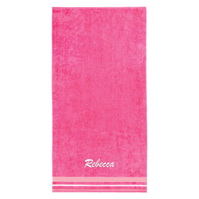 Serviettes de plage personnalisées brodées | 100% coton, velours, doux et surdimensionné 35 po x 70 po